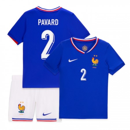 Francie Pavard 2 Domácí ME 2024 - Dětské Fotbalové Dresy (S/S) Francie Pavard 2 Domácí ME 2024 - Dětské Fotbalové Dresy (S/S)